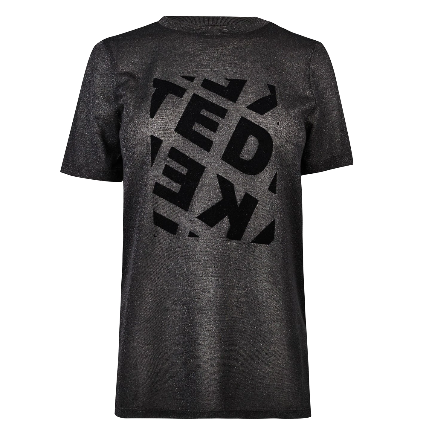 Ted Baker Ted Baker Tedin Graphic T-Shirt Womens for Tops Colour Black 3 Ted Baker Ted Baker Tedin Graphic T-Shirt Womens for Tops Colour Black