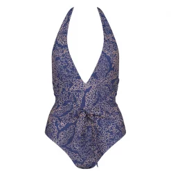 Ted Baker Dainah V Swimsuit for Kaftans & Sarongs Colour Dk-Navy