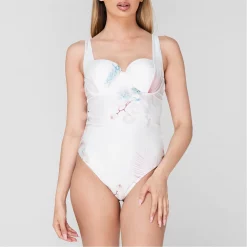 Ted Baker Serene Panel Swimsuit for Bikinis Colour White -Outlet Wardrobe Mix Store 35410501 xxl a1