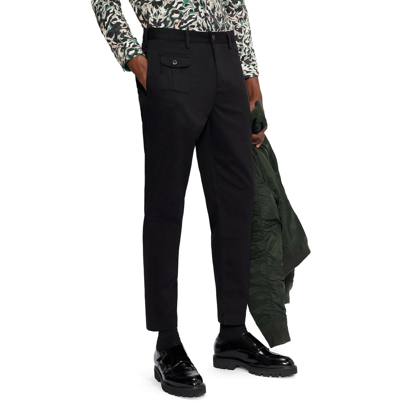 Ted Baker Kosmos Tapered Trousers for Big & Tall Trousers Colour Black 4 Ted Baker Kosmos Tapered Trousers for Big & Tall Trousers Colour Black - Image 2