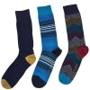 Ted Baker 3 Pack Socks Gift Box for Gifts for Him Colour Assorted Nav -Outlet Wardrobe Mix Store 41006270 xxl