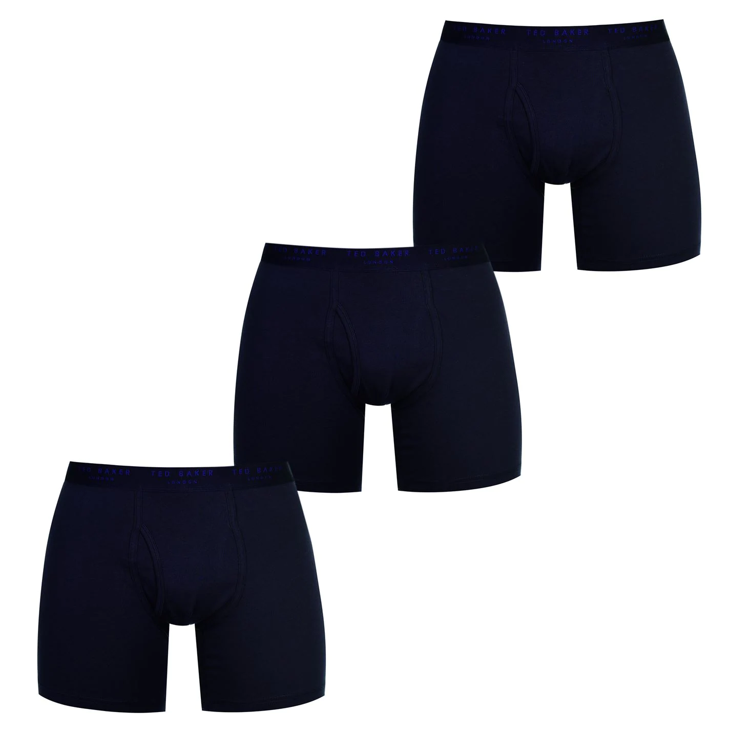 Ted Baker 3 Pack Stretch Boxers for Underwear Colour Navy BL1410 3 Ted Baker 3 Pack Stretch Boxers for Underwear Colour Navy BL1410