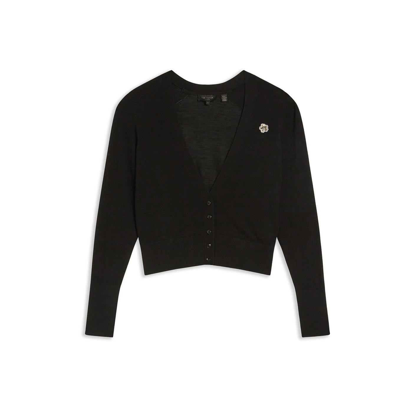 Ted Baker Aiyleen Cardigan for Knitwear Colour Black 3 Ted Baker Aiyleen Cardigan for Knitwear Colour Black