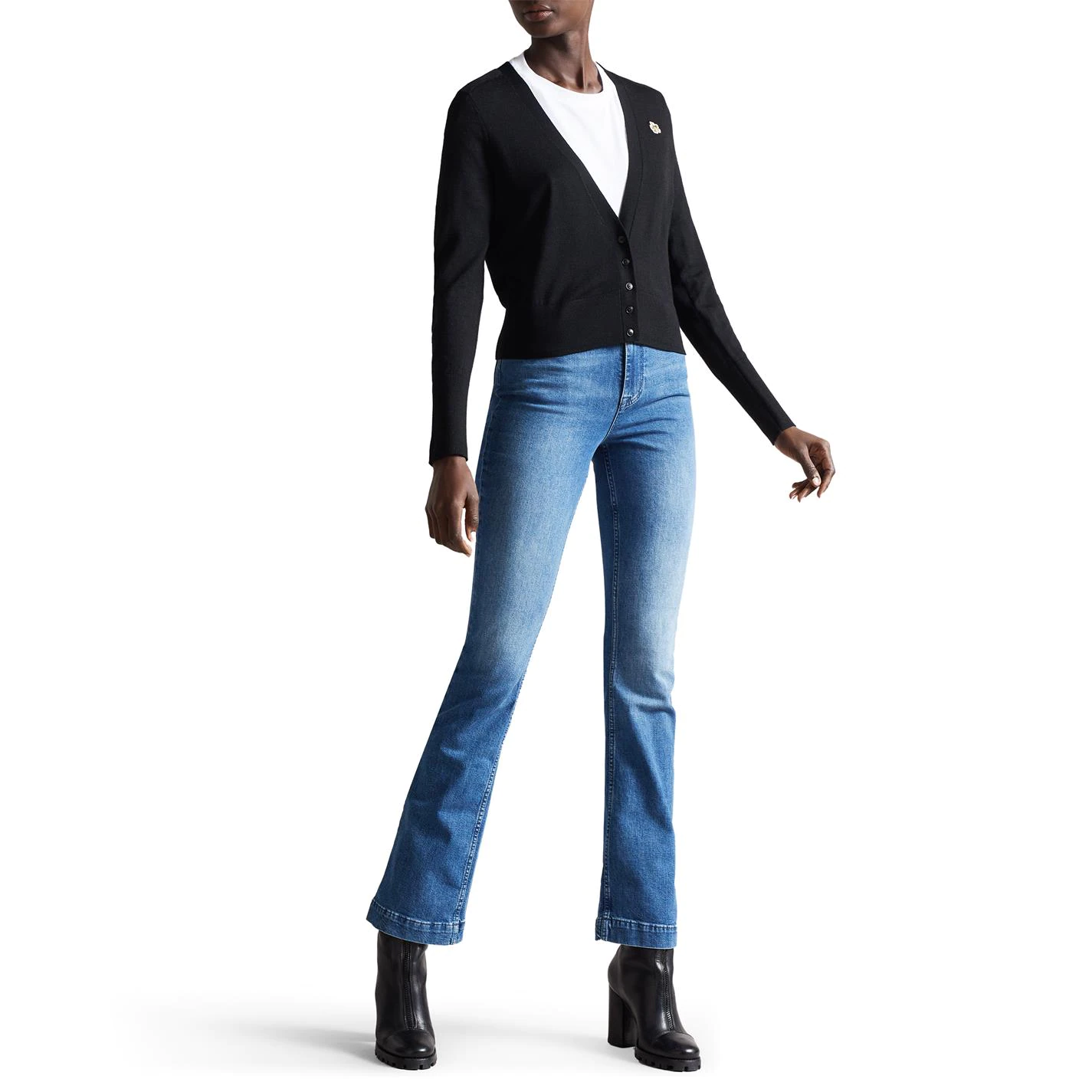 Ted Baker Aiyleen Cardigan for Knitwear Colour Black 4 Ted Baker Aiyleen Cardigan for Knitwear Colour Black - Image 2