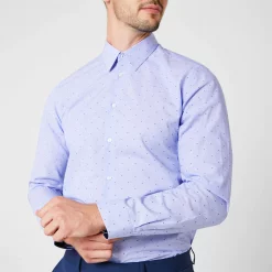 Ted Baker Slim Fit Dot Shirt for Casual Shirts Colour Blue -Outlet Wardrobe Mix Store 50914118 xxl a3