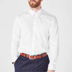 Ted Baker Holmess Slim Fit Long Sleeve Shirt for Casual Shirts Colour White -Outlet Wardrobe Mix Store 50917301 xxl a3