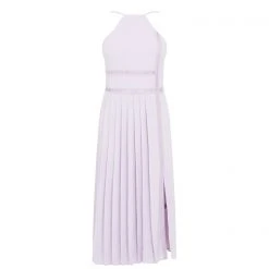 Ted Baker Camylie Lace Halter Neck Dress for Wedding Guest Dresses Colour Lilac