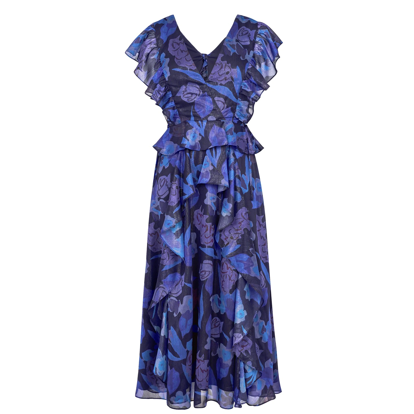Ted Baker Vertey Ruffle Dress for Dresses Colour Dk-Navy 3 Ted Baker Vertey Ruffle Dress for Dresses Colour Dk-Navy
