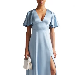 Ted Baker Ted Baker Immie Satin Dress Womens for Bridesmaid Dresses Colour Mid-Blue -Outlet Wardrobe Mix Store 51601118 xxl a3