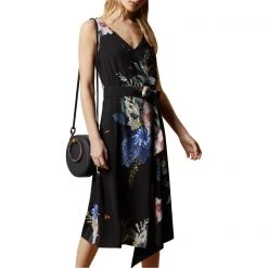 Ted Baker Jamboree V Neck Midi Dress for Wedding Guest Dresses Colour Black 7 Ted Baker Jamboree V Neck Midi Dress for Wedding Guest Dresses Colour Black -Outlet Wardrobe Mix Store 51602603 xxl a1