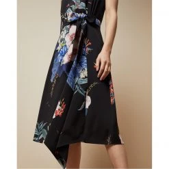 Ted Baker Jamboree V Neck Midi Dress for Wedding Guest Dresses Colour Black 9 Ted Baker Jamboree V Neck Midi Dress for Wedding Guest Dresses Colour Black -Outlet Wardrobe Mix Store 51602603 xxl a3