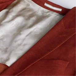 Ted Baker Shutton Wool Linen Mix DB Jacket for Suit Jackets & Blazers Colour Burnt Red -Outlet Wardrobe Mix Store 52044908 xxl a6