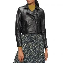 Ted Baker Ssalli Biker Jacket for Coats & Jackets Colour Black 7 Ted Baker Ssalli Biker Jacket for Coats & Jackets Colour Black -Outlet Wardrobe Mix Store 52046703 xxl a1