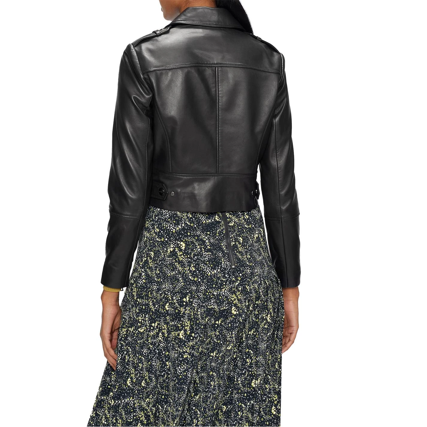 Ted Baker Ssalli Biker Jacket for Coats & Jackets Colour Black 5 Ted Baker Ssalli Biker Jacket for Coats & Jackets Colour Black - Image 3