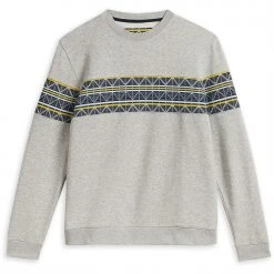 Ted Baker Kinfish Sweatshirt for Big & Tall Colour Grey-Marl