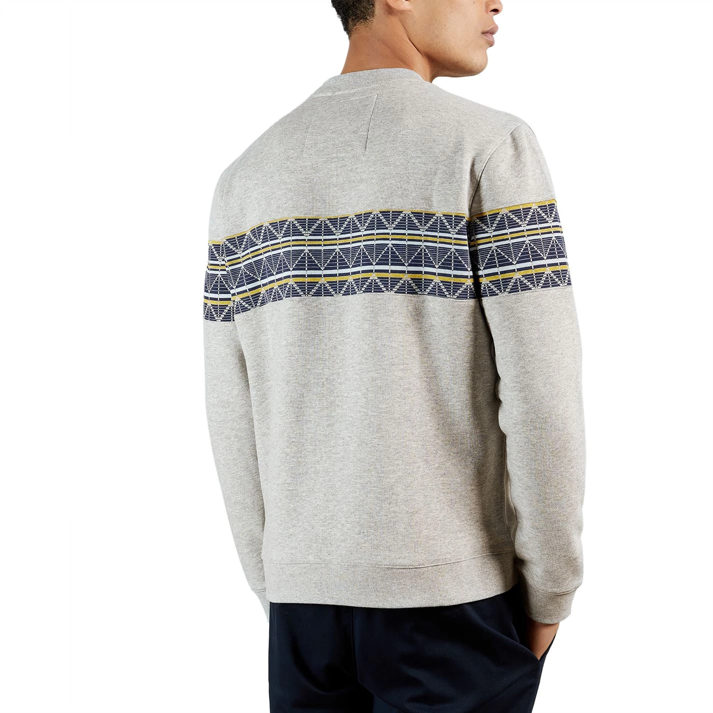 Ted Baker Kinfish Sweatshirt for Big & Tall Colour Grey-Marl 5 Ted Baker Kinfish Sweatshirt for Big & Tall Colour Grey-Marl - Image 3