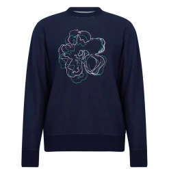 Ted Baker Carick Embroidered Jumper for Big & Tall Colour Navy