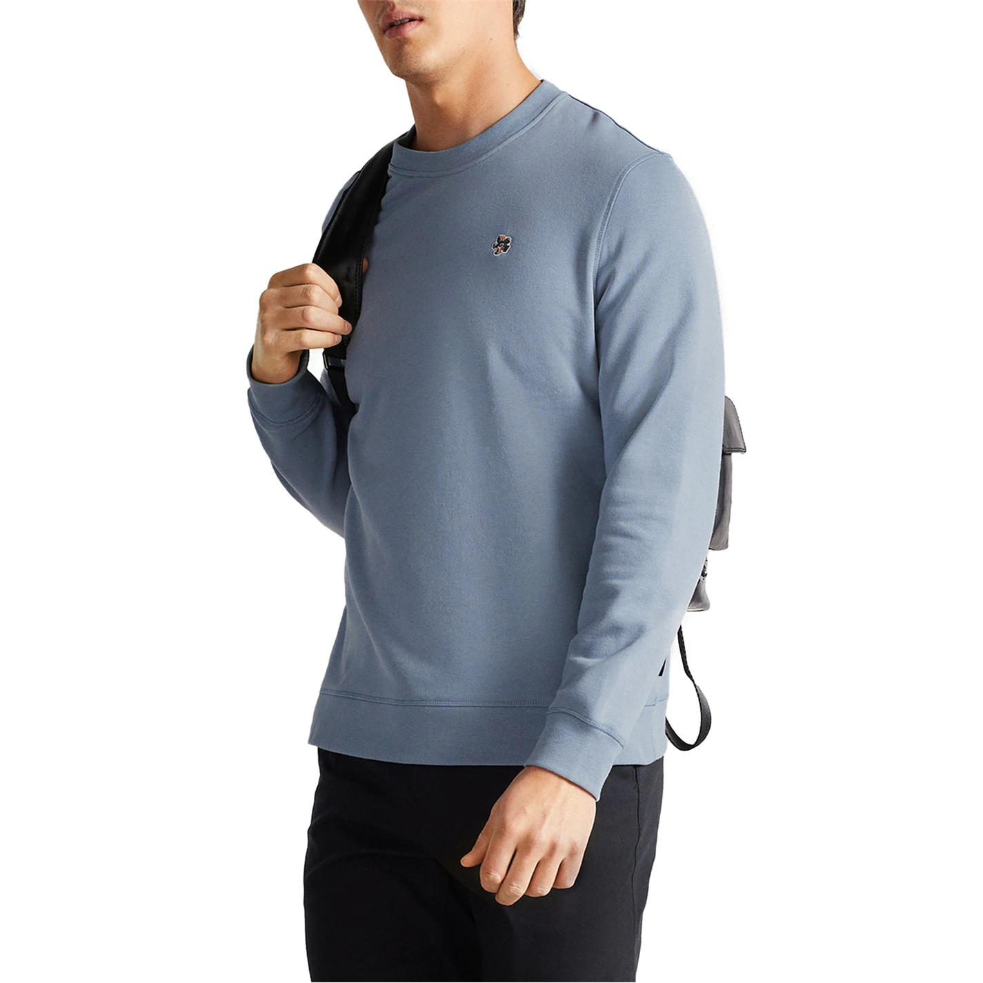 Ted Baker Ted Baker Hatton Sweater for Big & Tall Knitwear Colour Mid-Blue 5 Ted Baker Ted Baker Hatton Sweater for Big & Tall Knitwear Colour Mid-Blue - Image 3