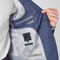 Ted Baker Bollijs Slim Fit Suit Jacket for Complete Suits Colour Blue -Outlet Wardrobe Mix Store 52580018 xxl a4