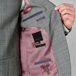 Ted Baker Tyne Suit Jacket for Complete Suits Colour Grey -Outlet Wardrobe Mix Store 52580402 xxl a4