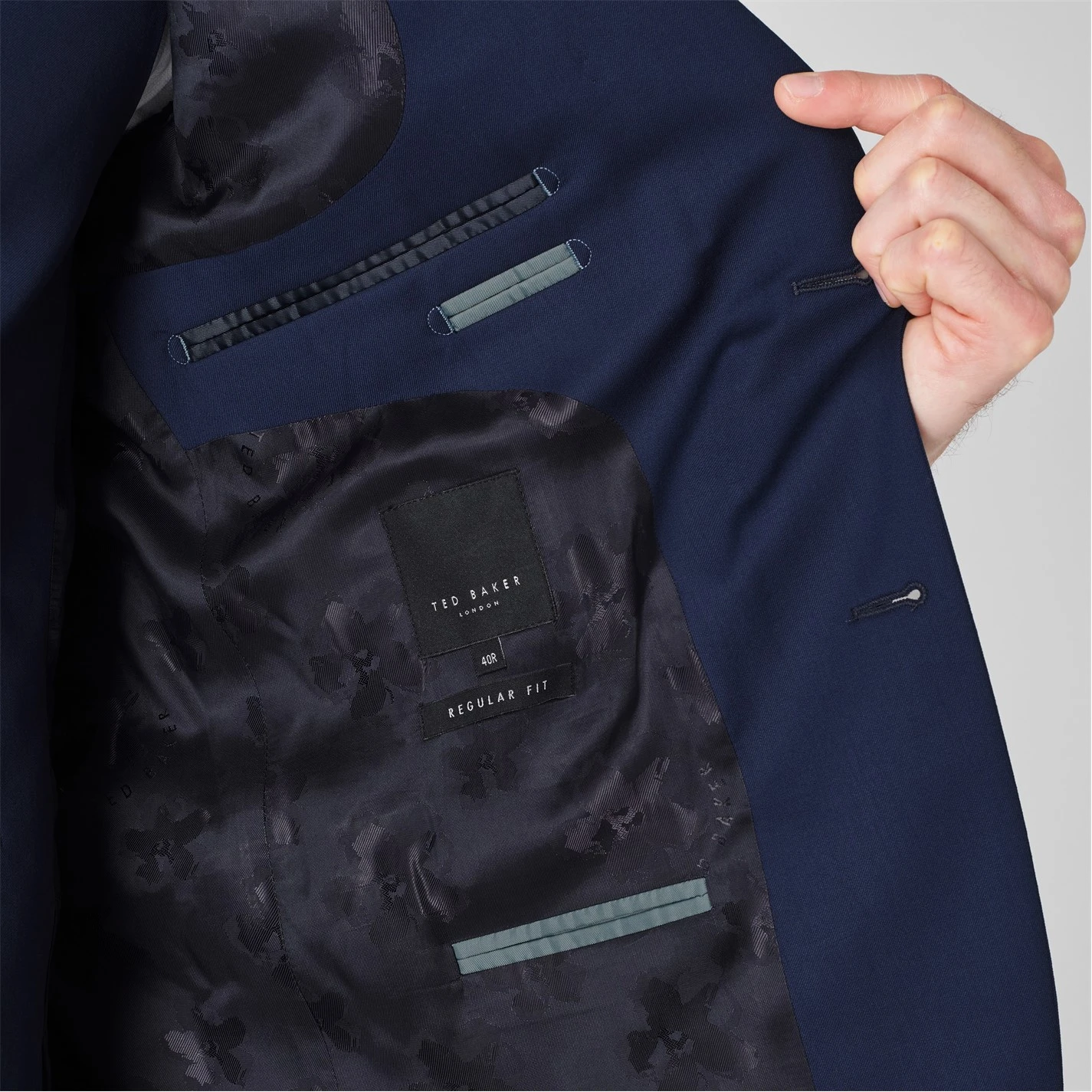 Ted Baker Perthjr Regular Fit Twill Suit Jacket for Complete Suits Colour Blue 7 Ted Baker Perthjr Regular Fit Twill Suit Jacket for Complete Suits Colour Blue - Image 5