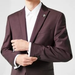 Ted Baker Ted Baker Merlot Blazer Jacket for Suit Jackets & Blazers Colour Burgundy -Outlet Wardrobe Mix Store 52585508 xxl a3