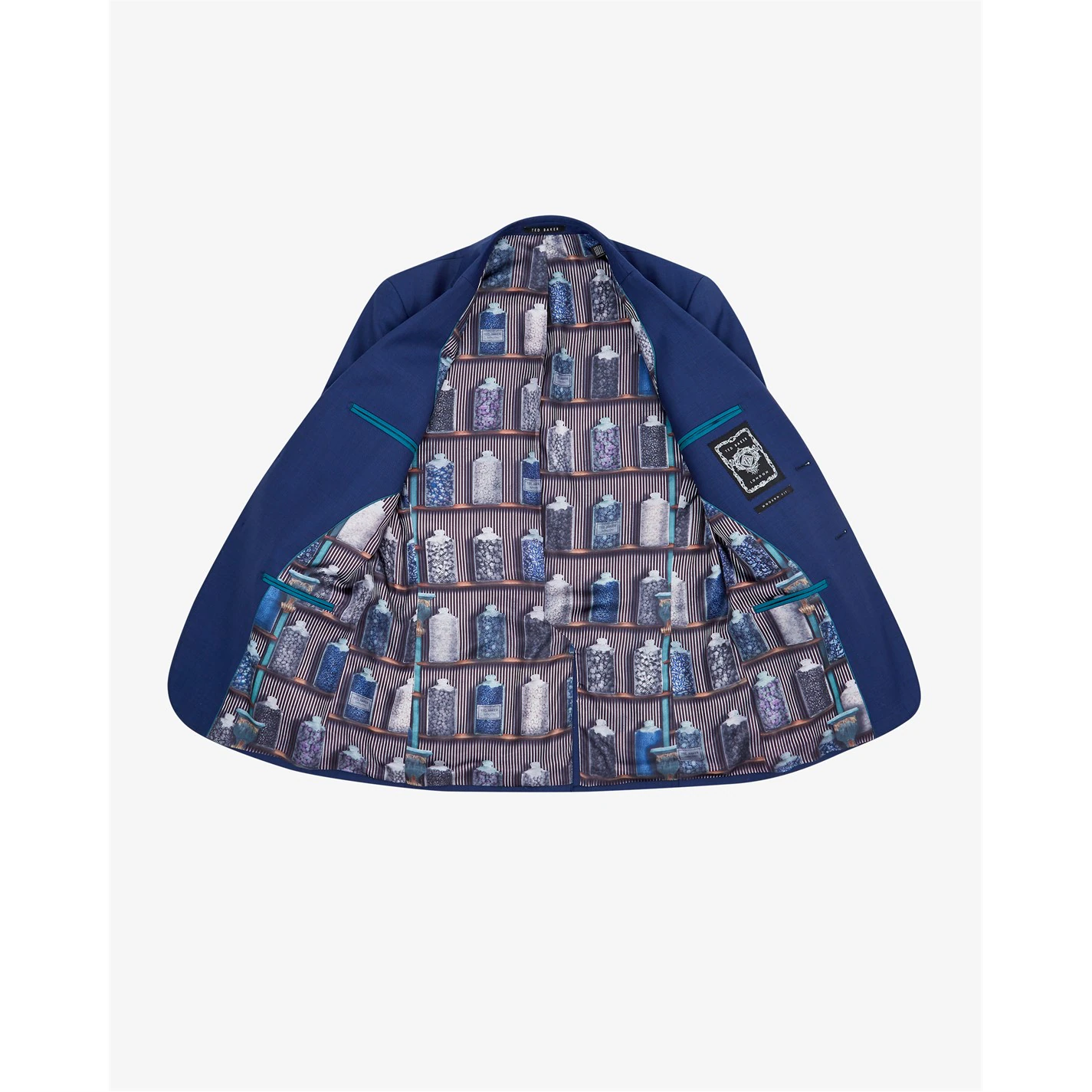Ted Baker Sharkskin Jacket for Big & Tall Suit Jackets Colour Blue 4 Ted Baker Sharkskin Jacket for Big & Tall Suit Jackets Colour Blue - Image 2