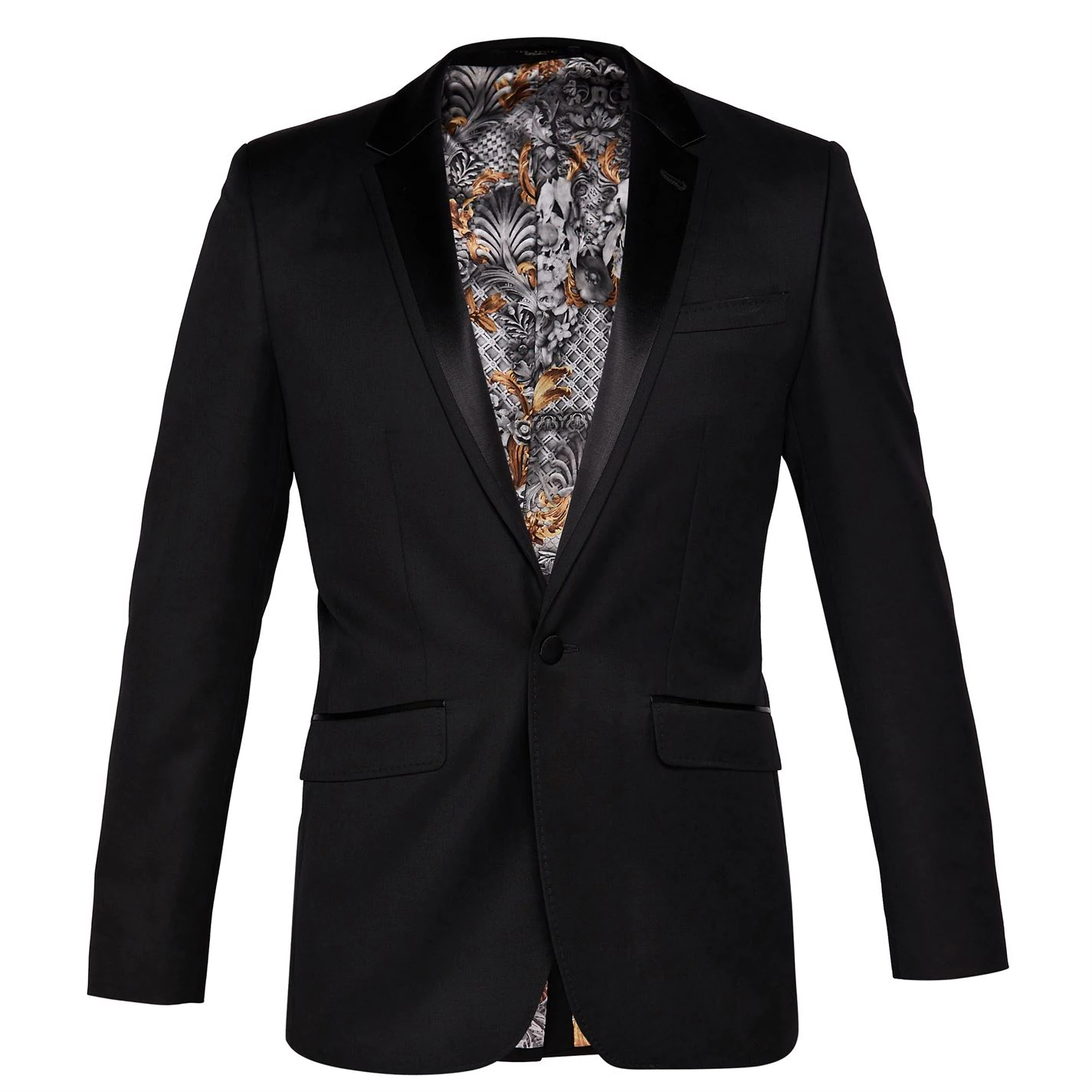 Ted Baker Victor Dinner Jacket for Big & Tall Suit Jackets Colour Black 3 Ted Baker Victor Dinner Jacket for Big & Tall Suit Jackets Colour Black
