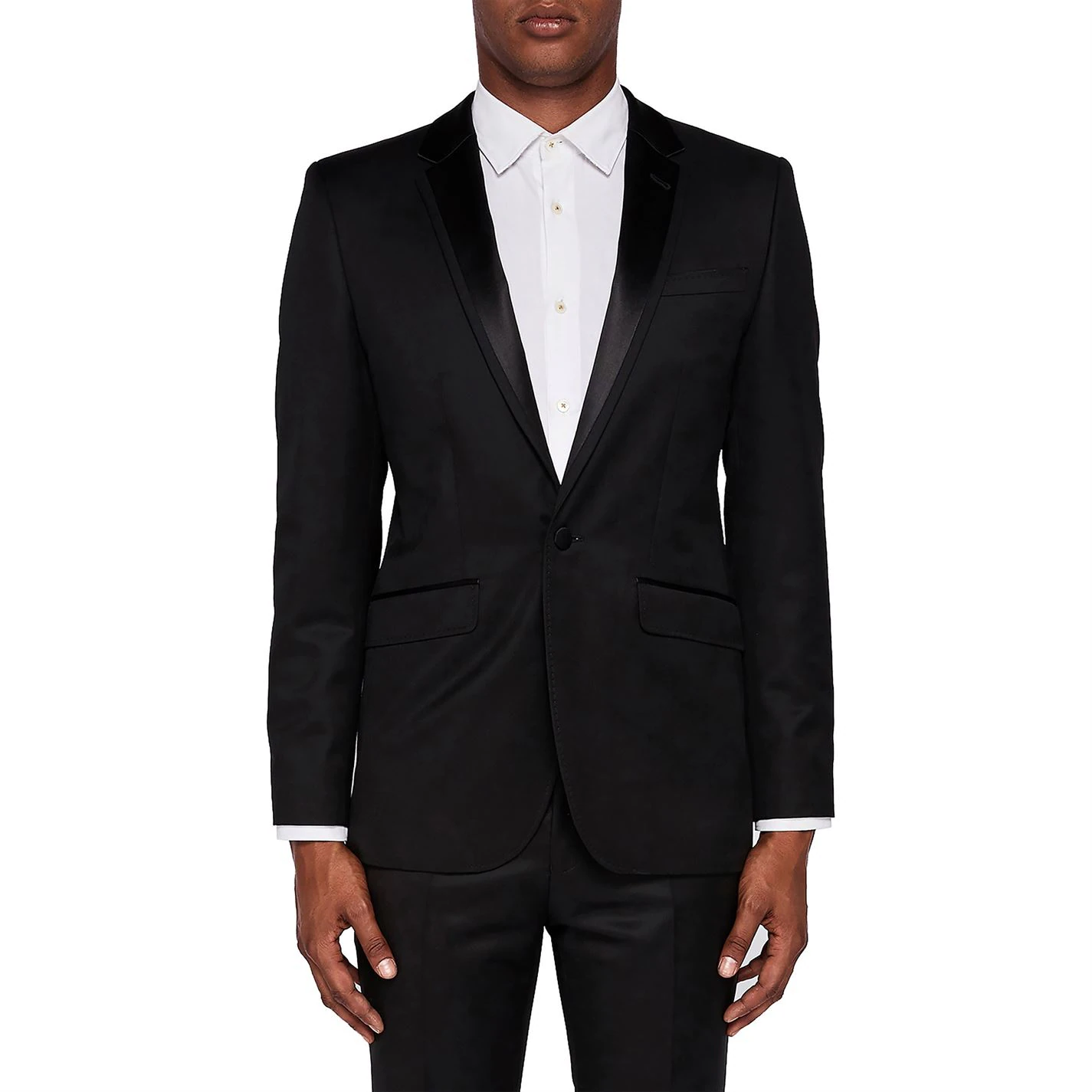 Ted Baker Victor Dinner Jacket for Big & Tall Suit Jackets Colour Black 4 Ted Baker Victor Dinner Jacket for Big & Tall Suit Jackets Colour Black - Image 2