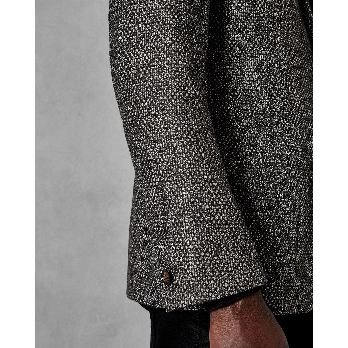 Ted Baker Pickle Boucle Jacket for Suit Jackets & Blazers Colour Grey 4 Ted Baker Pickle Boucle Jacket for Suit Jackets & Blazers Colour Grey - Image 2