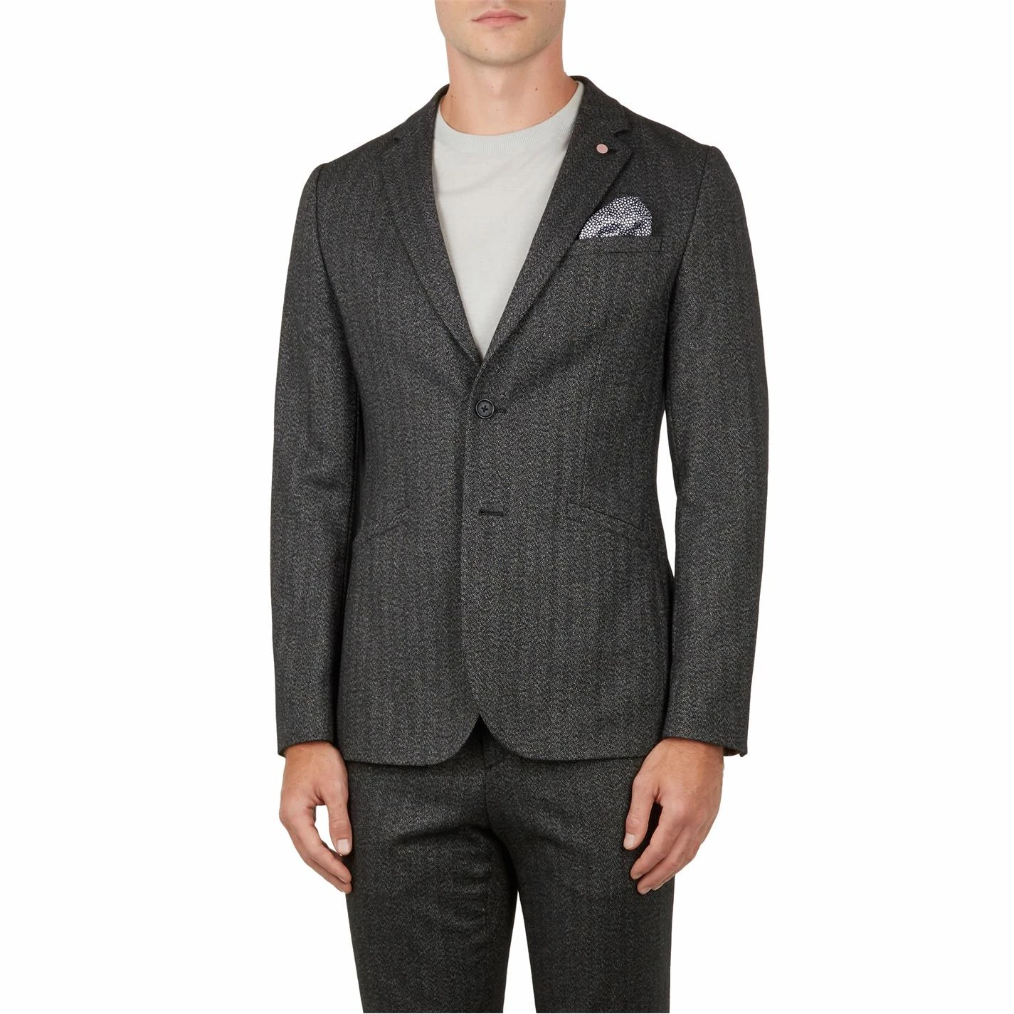 Ted Baker Wensley Jacket for Big & Tall Suit Jackets Colour Charcoal 4 Ted Baker Wensley Jacket for Big & Tall Suit Jackets Colour Charcoal - Image 2