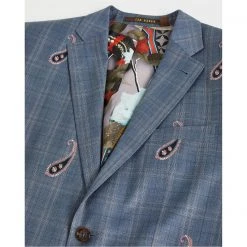 Ted Baker Globez Jacket for Big & Tall Suit Jackets Colour Light Blue -Outlet Wardrobe Mix Store 52622718 xxl a2