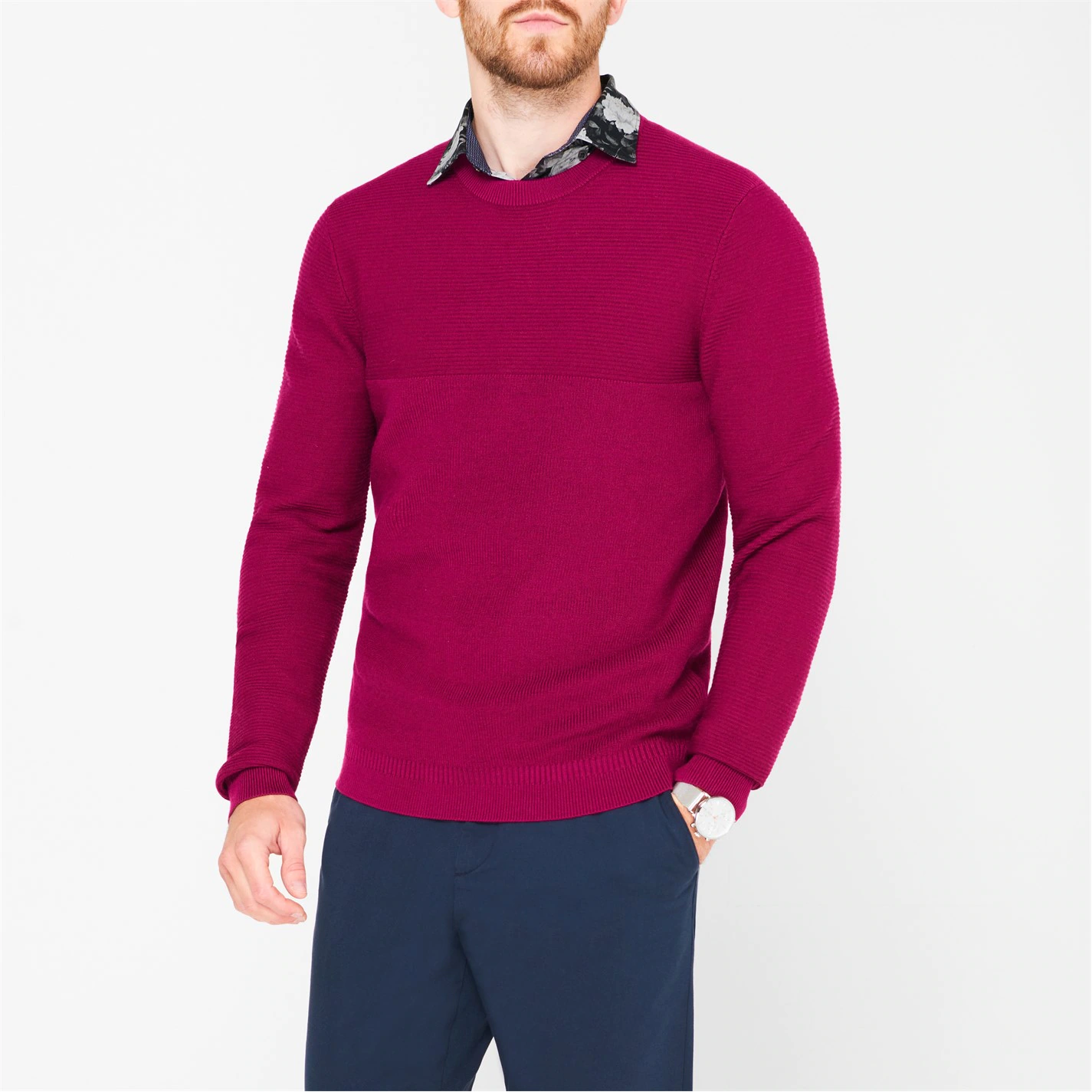 Ted Baker Pontac Sweater for Big & Tall Colour Purple 4 Ted Baker Pontac Sweater for Big & Tall Colour Purple - Image 2