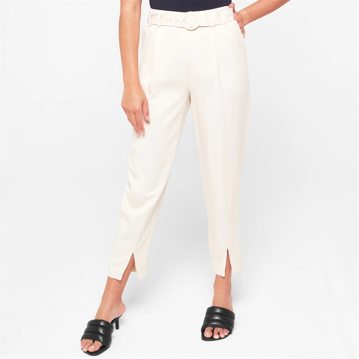 Ted Baker Ninette High Waist Trousers for Trousers Colour Ivory 4 Ted Baker Ninette High Waist Trousers for Trousers Colour Ivory - Image 2