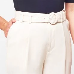 Ted Baker Ninette High Waist Trousers for Trousers Colour Ivory 10 Ted Baker Ninette High Waist Trousers for Trousers Colour Ivory -Outlet Wardrobe Mix Store 54061901 xxl a3