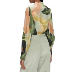 Ted Baker Emillee Funnel Blouse for Blouses & Shirts Colour Mid Green -Outlet Wardrobe Mix Store 54191615 xxl a2