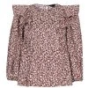 Ted Baker Sanja Frill Blouse for Blouses & Shirts Colour Dp Purple -Outlet Wardrobe Mix Store 54191824 xxl