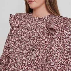 Ted Baker Sanja Frill Blouse for Blouses & Shirts Colour Dp Purple -Outlet Wardrobe Mix Store 54191824 xxl a3