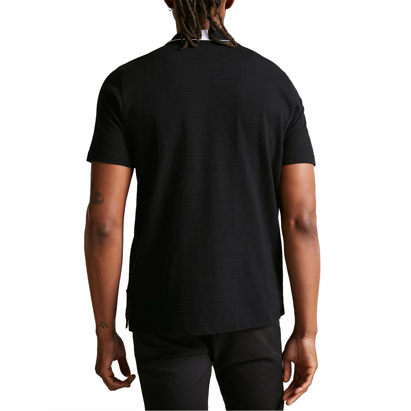 Ted Baker Buer Zip Up Polo Shirt for Polo Shirts Colour Black 5 Ted Baker Buer Zip Up Polo Shirt for Polo Shirts Colour Black - Image 3