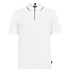Ted Baker Buer Zip Up Polo Shirt for Polo Shirts Colour white -Outlet Wardrobe Mix Store 54258501 xxl