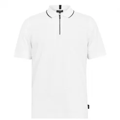 Ted Baker Buer Zip Up Polo Shirt for Polo Shirts Colour white