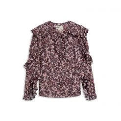 Ted Baker Ted Baker Barleaa Frill Top for Blouses & Shirts Colour Pink