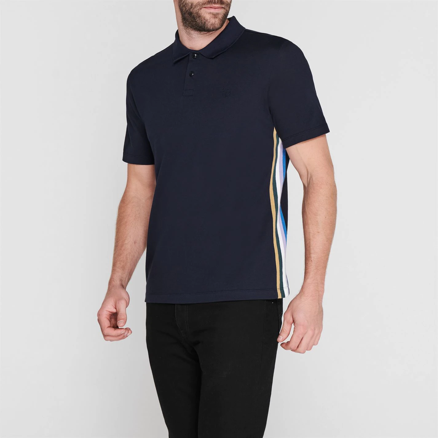 Ted Baker Pagoda Stripe Short Sleeve Polo Shirt for Polo Shirts Colour Navy 4 Ted Baker Pagoda Stripe Short Sleeve Polo Shirt for Polo Shirts Colour Navy - Image 2