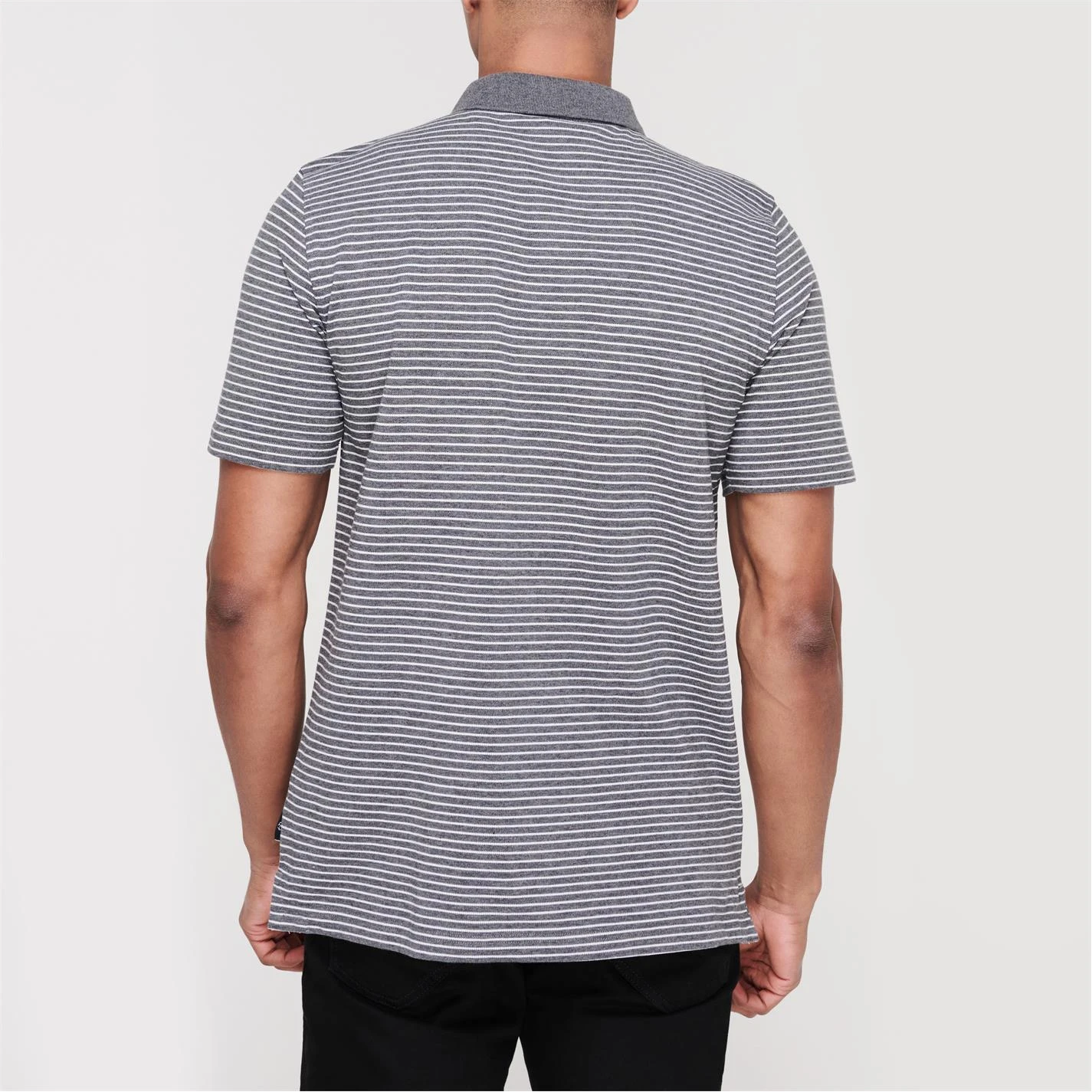 Ted Baker Ravens Striped Polo Shirt for Polo Shirts Colour Grey Marl 5 Ted Baker Ravens Striped Polo Shirt for Polo Shirts Colour Grey Marl - Image 3
