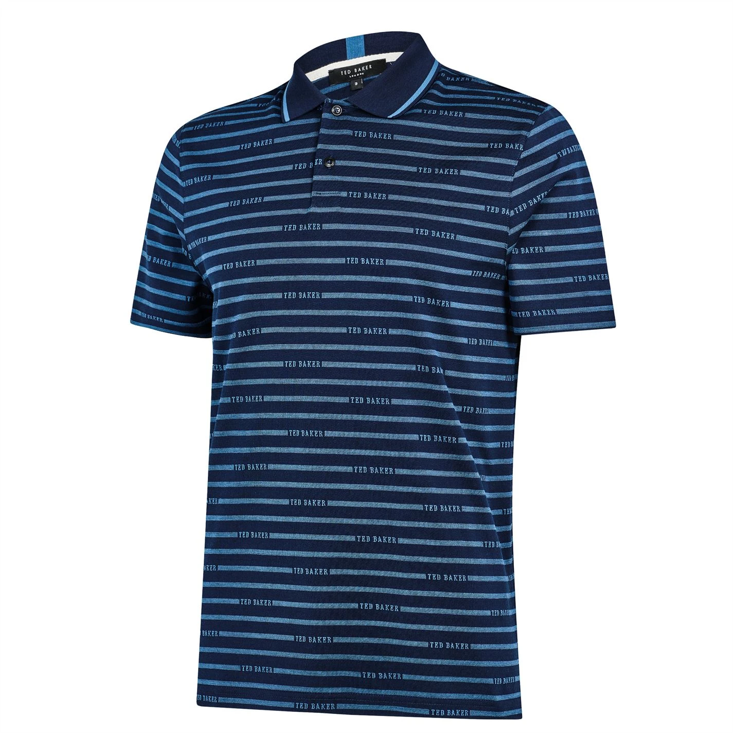 Ted Baker Tildarg Stripe Polo for Polo Shirts Colour Navy 5 Ted Baker Tildarg Stripe Polo for Polo Shirts Colour Navy - Image 3