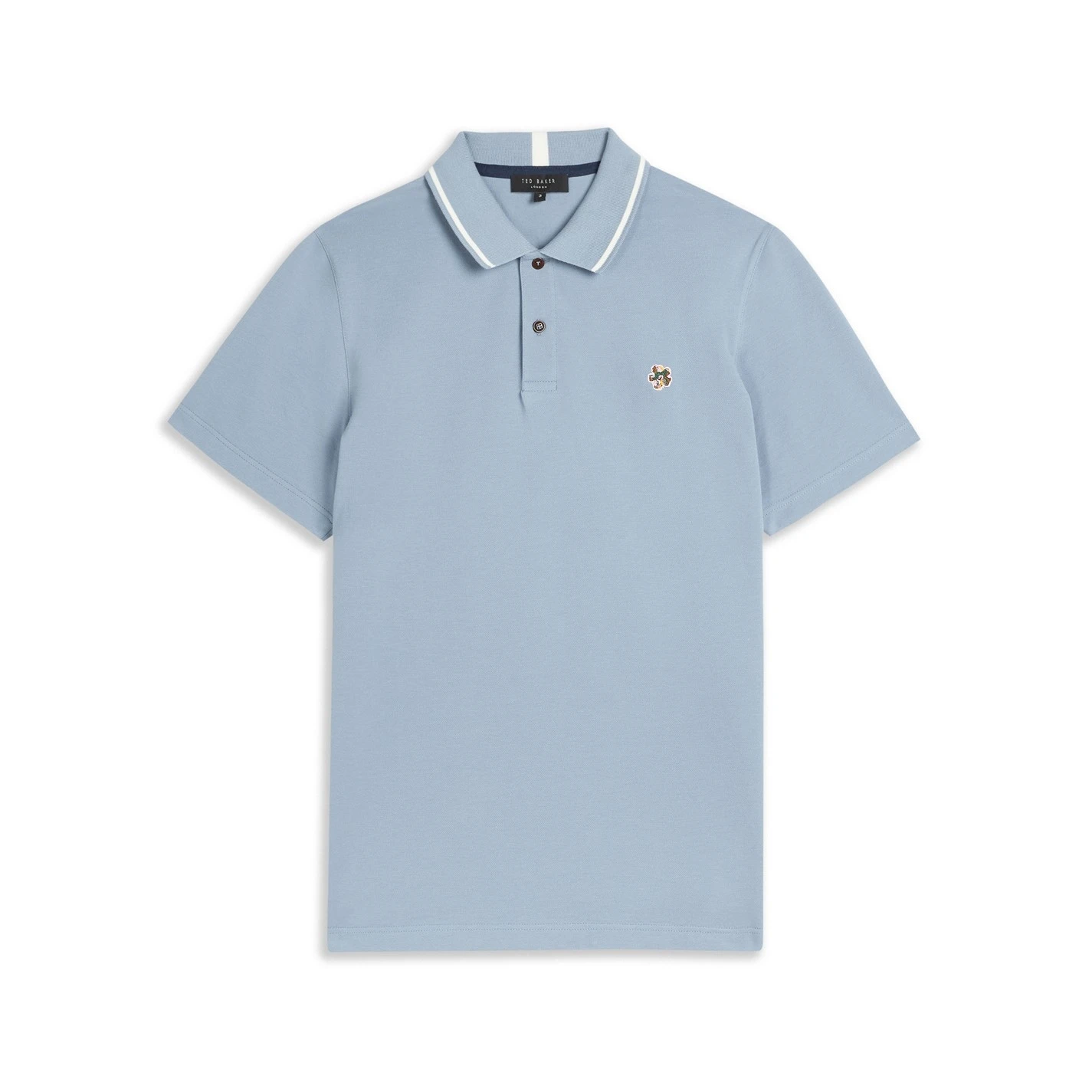 Ted Baker Camden Polo Shirt for Polo Shirts Colour Mid-Blue 3 Ted Baker Camden Polo Shirt for Polo Shirts Colour Mid-Blue