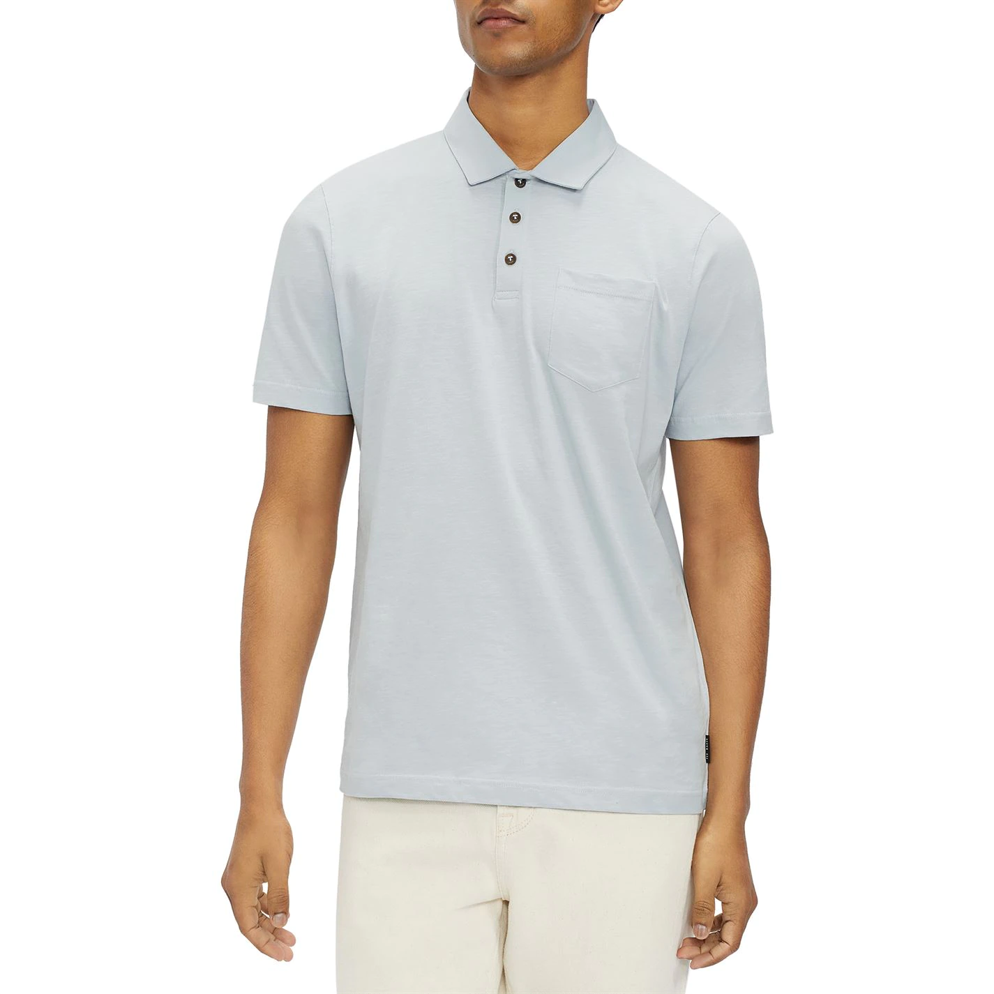 Ted Baker Distance Polo Shirt for Polo Shirts Colour Lt-Grey 4 Ted Baker Distance Polo Shirt for Polo Shirts Colour Lt-Grey - Image 2