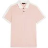Ted Baker Virtual Polo Shirt for Polo Shirts Colour Lt-Pink -Outlet Wardrobe Mix Store 54383406 xxl