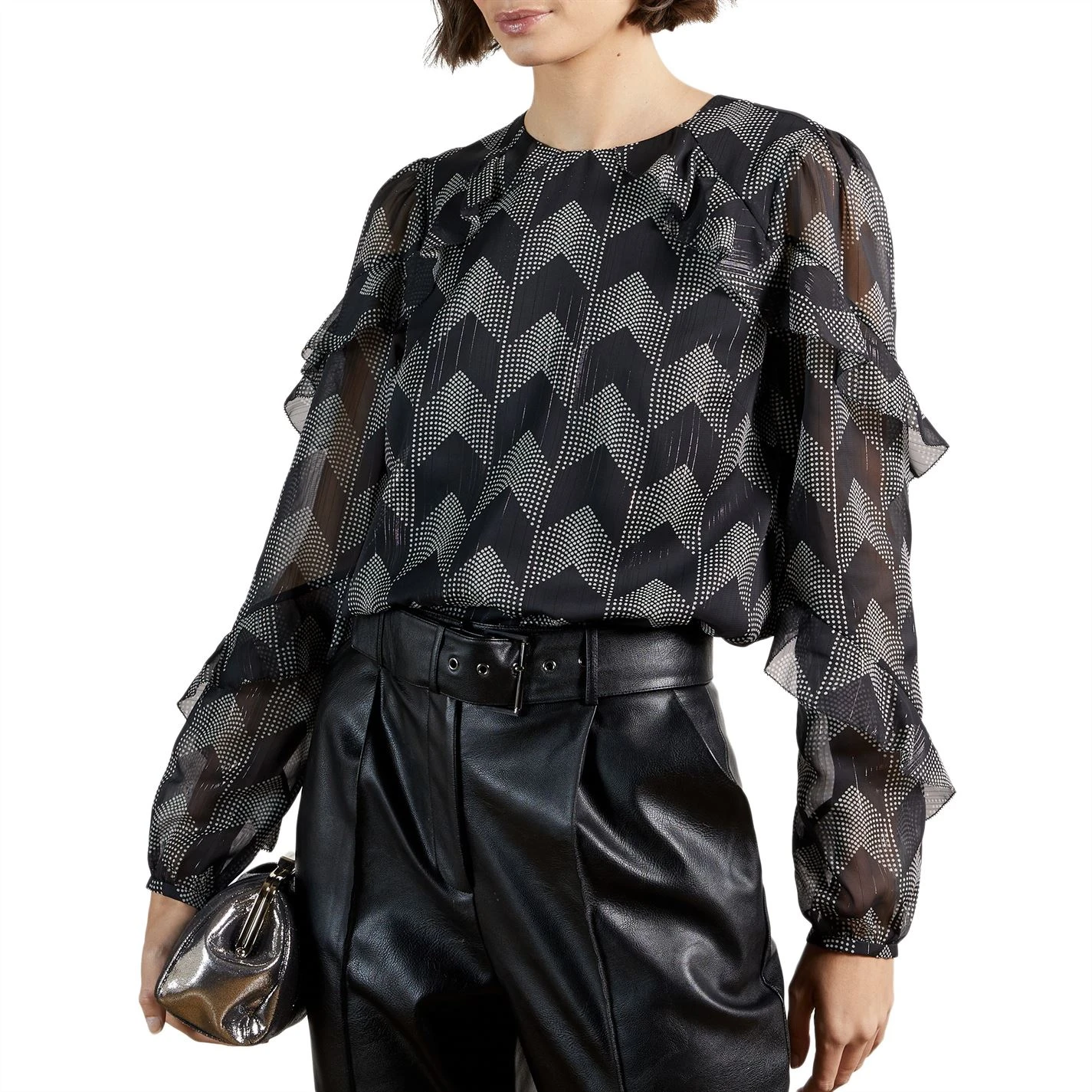 Ted Baker Mowenna Blouse for Blouses & Shirts Colour Black 4 Ted Baker Mowenna Blouse for Blouses & Shirts Colour Black - Image 2