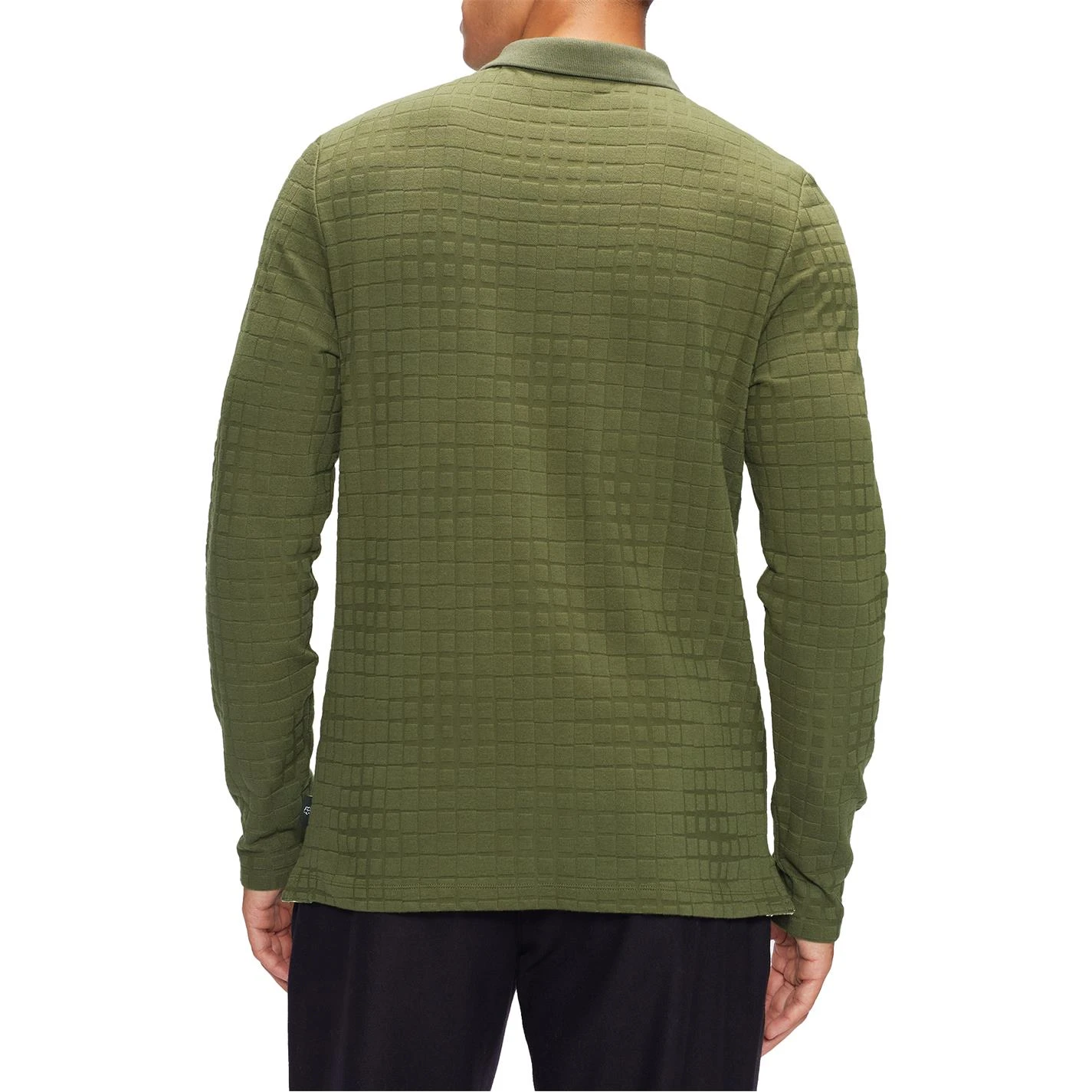 Ted Baker Chaser Textured Polo Shirt for Polo Shirts Colour Khaki 5 Ted Baker Chaser Textured Polo Shirt for Polo Shirts Colour Khaki - Image 3